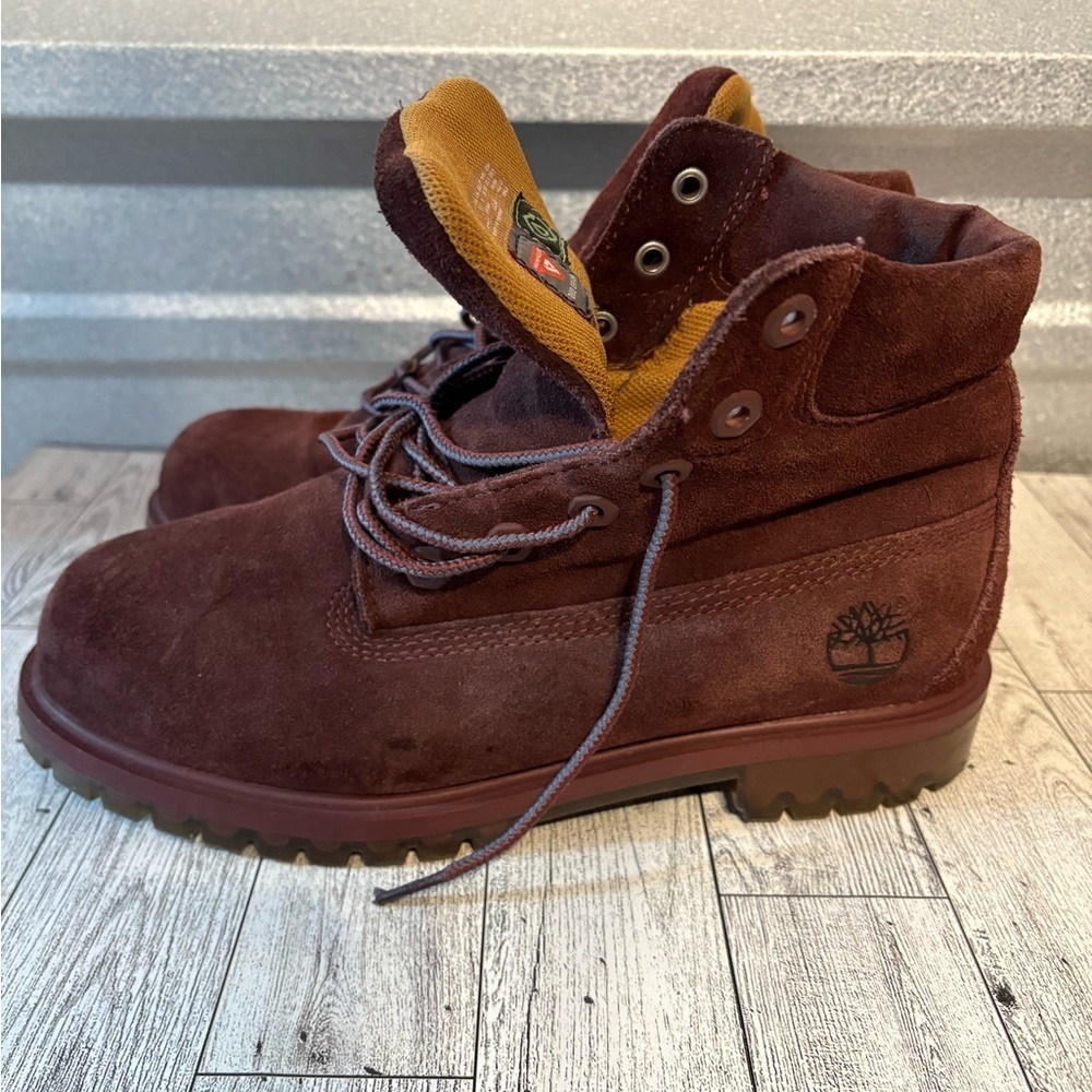 Timberland Dark Brown Suede Boots - Picture 3 of 6